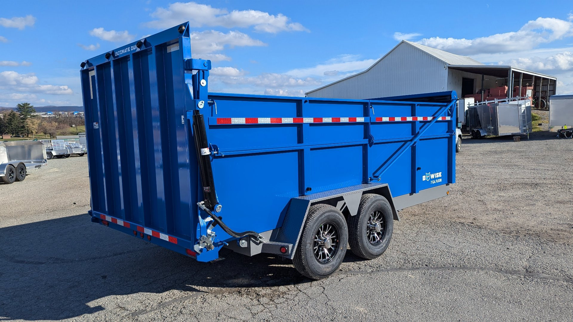 New 2025 BWise 6'10" x 14 HD Ultimate Dump Trailer w/ Hydraulic Gate (PRICE DROP!!!)