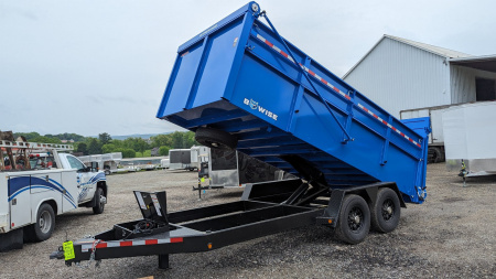 New 2025 BWise 6'10  x 14 HD Ultimate Dump Trailer w/ Hydraulic Gate (PRICE DROP!!!)
