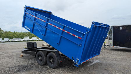 New 2025 BWise 6'10" x 14 HD Ultimate Dump Trailer w/ Hydraulic Gate (PRICE DROP!!!)