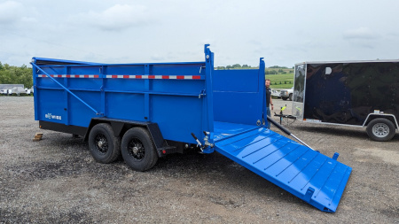 New 2025 BWise 6'10" x 14 HD Ultimate Dump Trailer w/ Hydraulic Gate (PRICE DROP!!!)