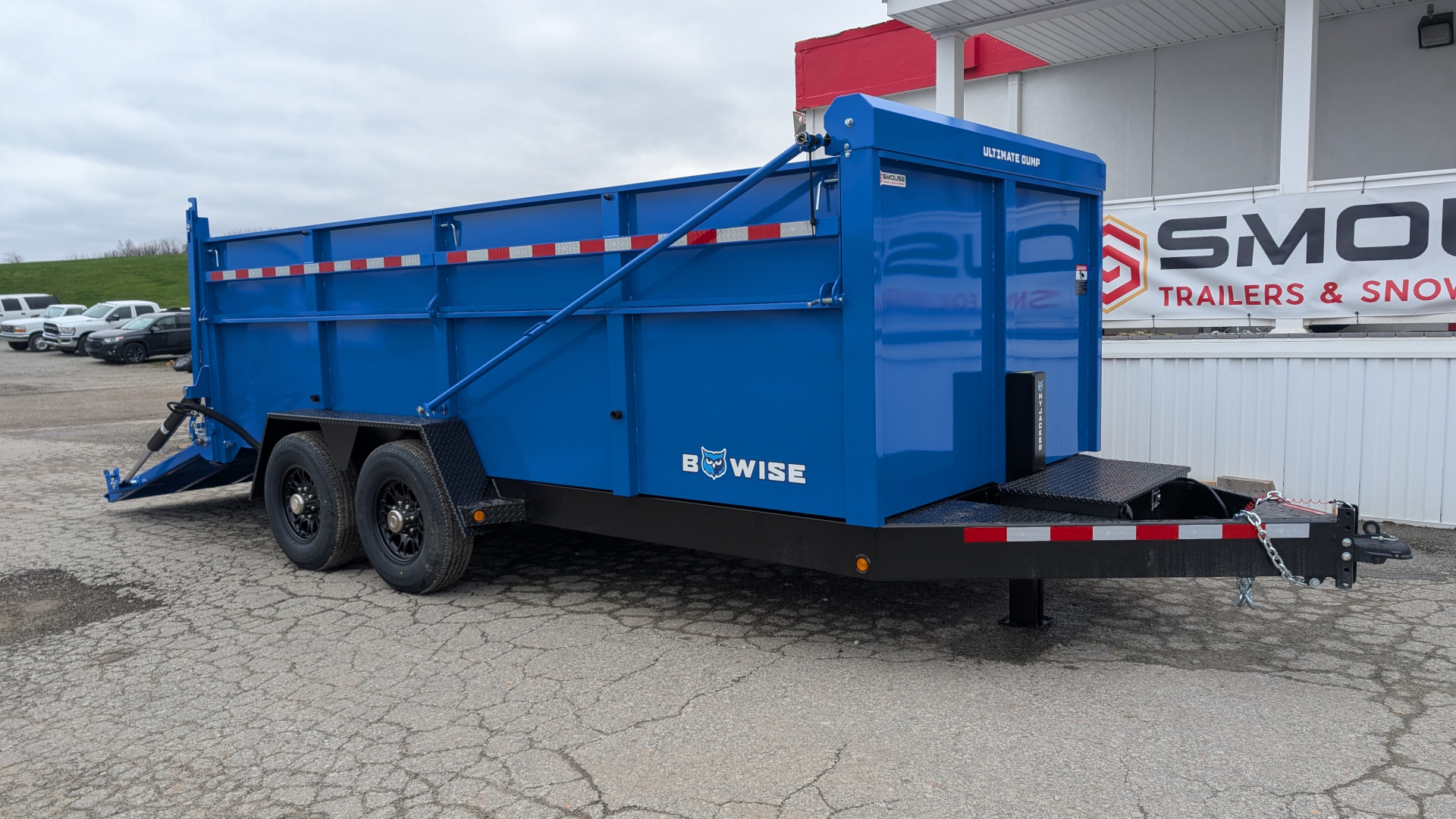 New 2025 BWise 6'10" x 16 HD Ultimate Dump Trailer w/ Hydraulic Double Acting Gate (PRICE DROP!!!)