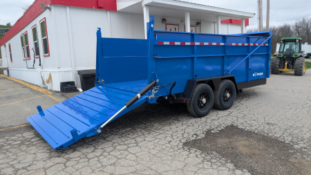 New 2025 BWise 6'10" x 16 HD Ultimate Dump Trailer w/ Hydraulic Double Acting Gate (PRICE DROP!!!)