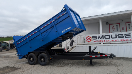 New 2025 BWise 6'10" x 16 HD Ultimate Dump Trailer w/ Hydraulic Double Acting Gate (PRICE DROP!!!)