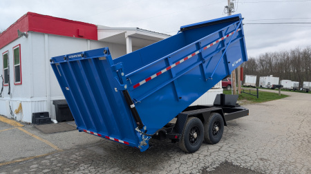 New 2025 BWise 6'10  x 16 HD Ultimate Dump Trailer w/ Hydraulic Double Acting Gate (PRICE DROP!!!)