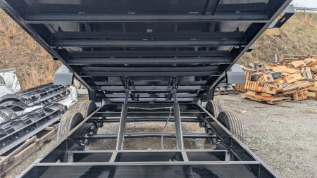 New 2025 Homesteader 6'8" x 14 HD Lo Pro Equipment Dump Trailer w/ SIDE GATE (LEFTOVER PRICING!!!)(PRICE DROP!!)