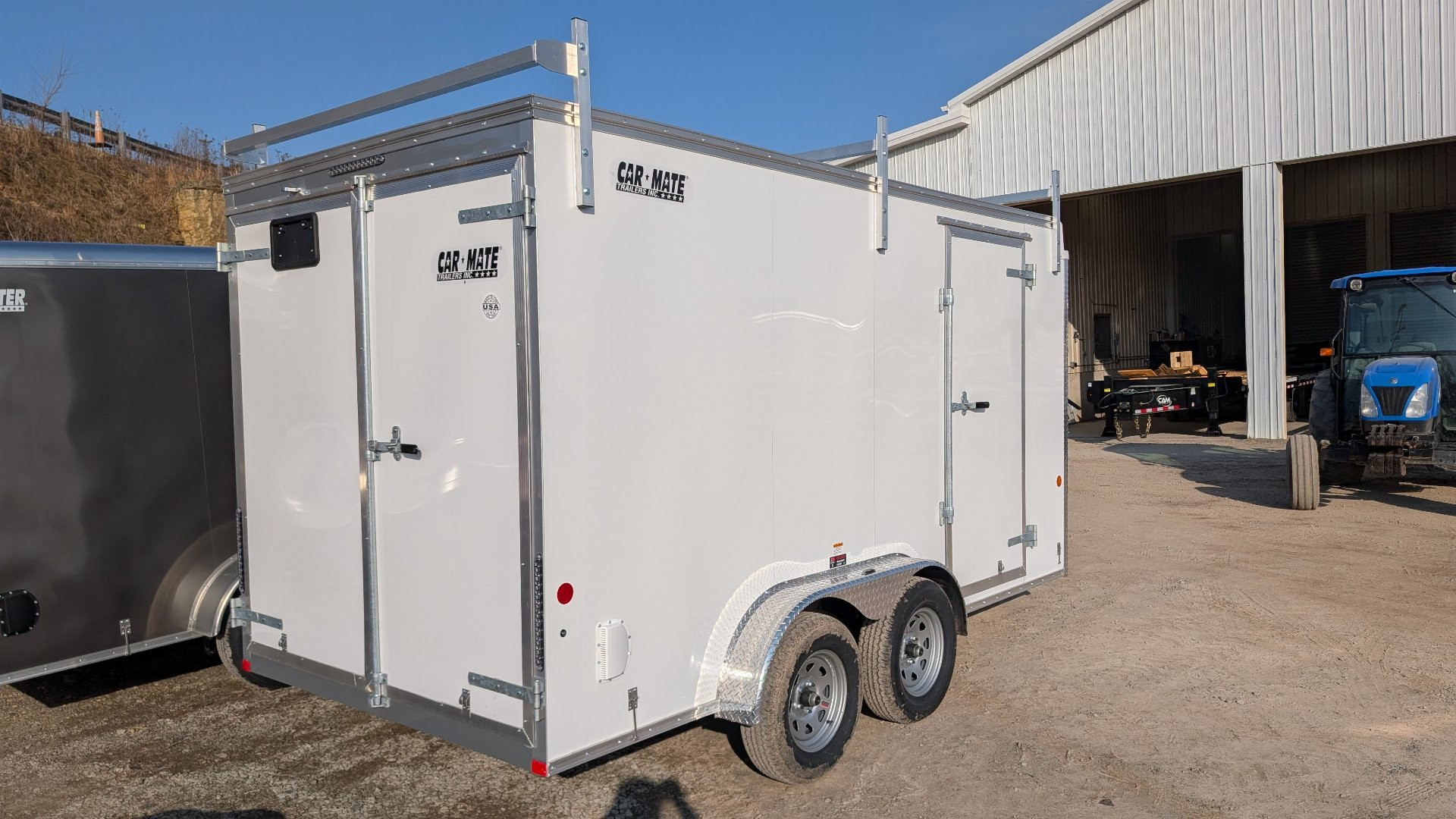 New 2025 Car Mate 7x16 HD Contractor Trailer w/ Barn Doors