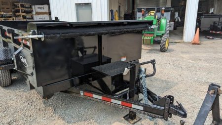 New 2025 CAM Superline 6'10" x 14 HD Scissor Lo Pro Equipment Dump Trailer (7K Axles)