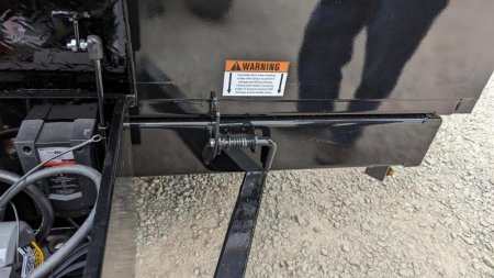 New 2025 CAM Superline 6'10" x 14 HD Scissor Lo Pro Equipment Dump Trailer (7K Axles)