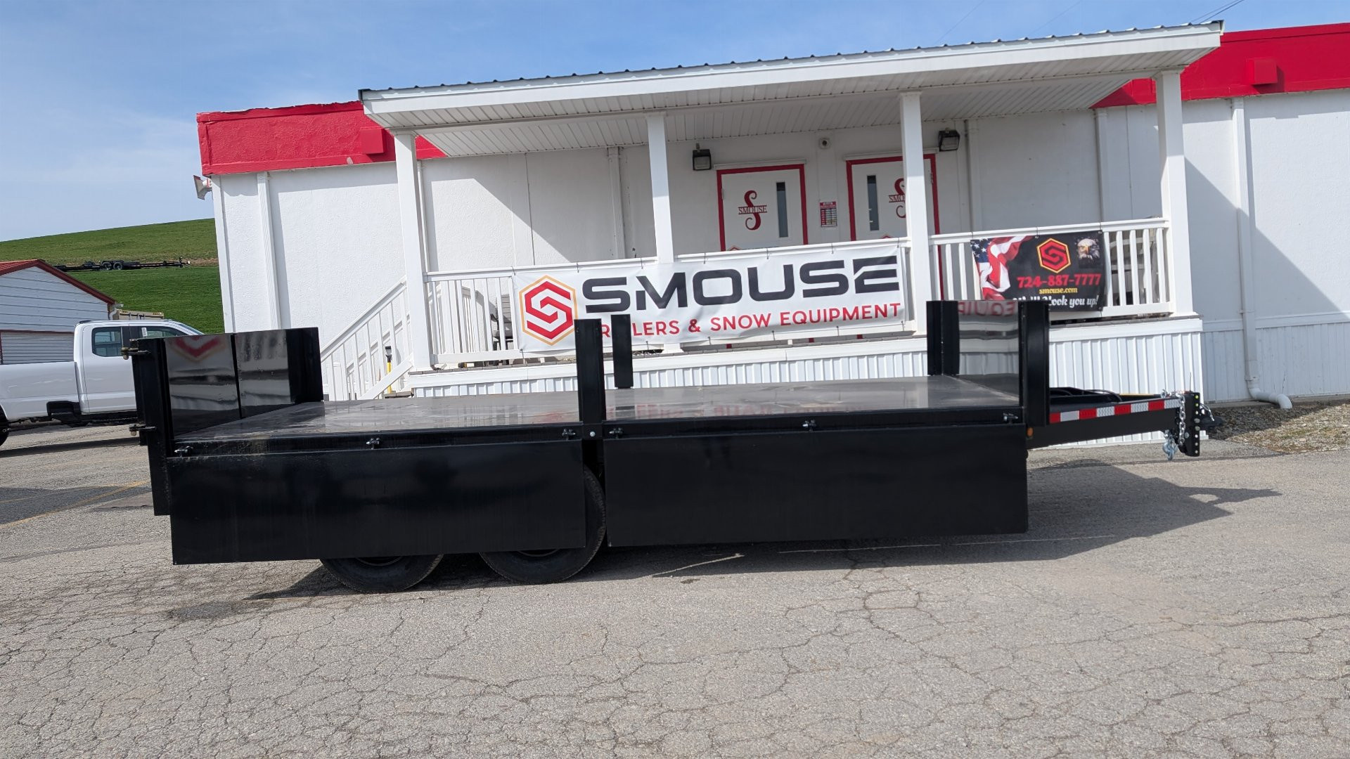 New 2025 BWise 7x16 Deckover Dump Trailer w/ Drop Sides!!!