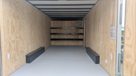 New 2025 Car Mate 8x18 HD Custom Contractor Trailer w/ Barn Doors (9990# GVW - 8 Bolt Wheels!)