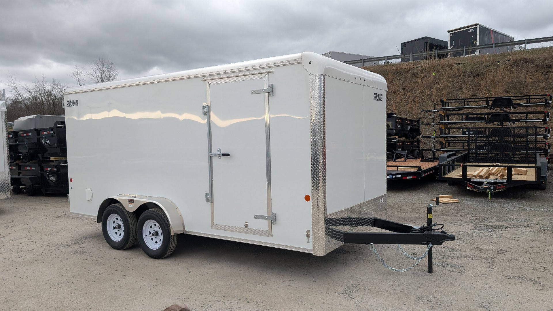 New 2025 Car Mate 7x16 HD Custom Cargo Trailer w/ Barn Doors (PRICE DROP!!)