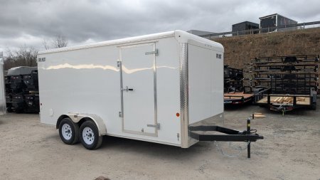 New 2025 Car Mate 7x16 HD Custom Cargo Trailer w/ Barn Doors