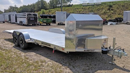 New 2026 Aluma 20' (20" Stationary + 20' Tilt) HD Tilt Trailer