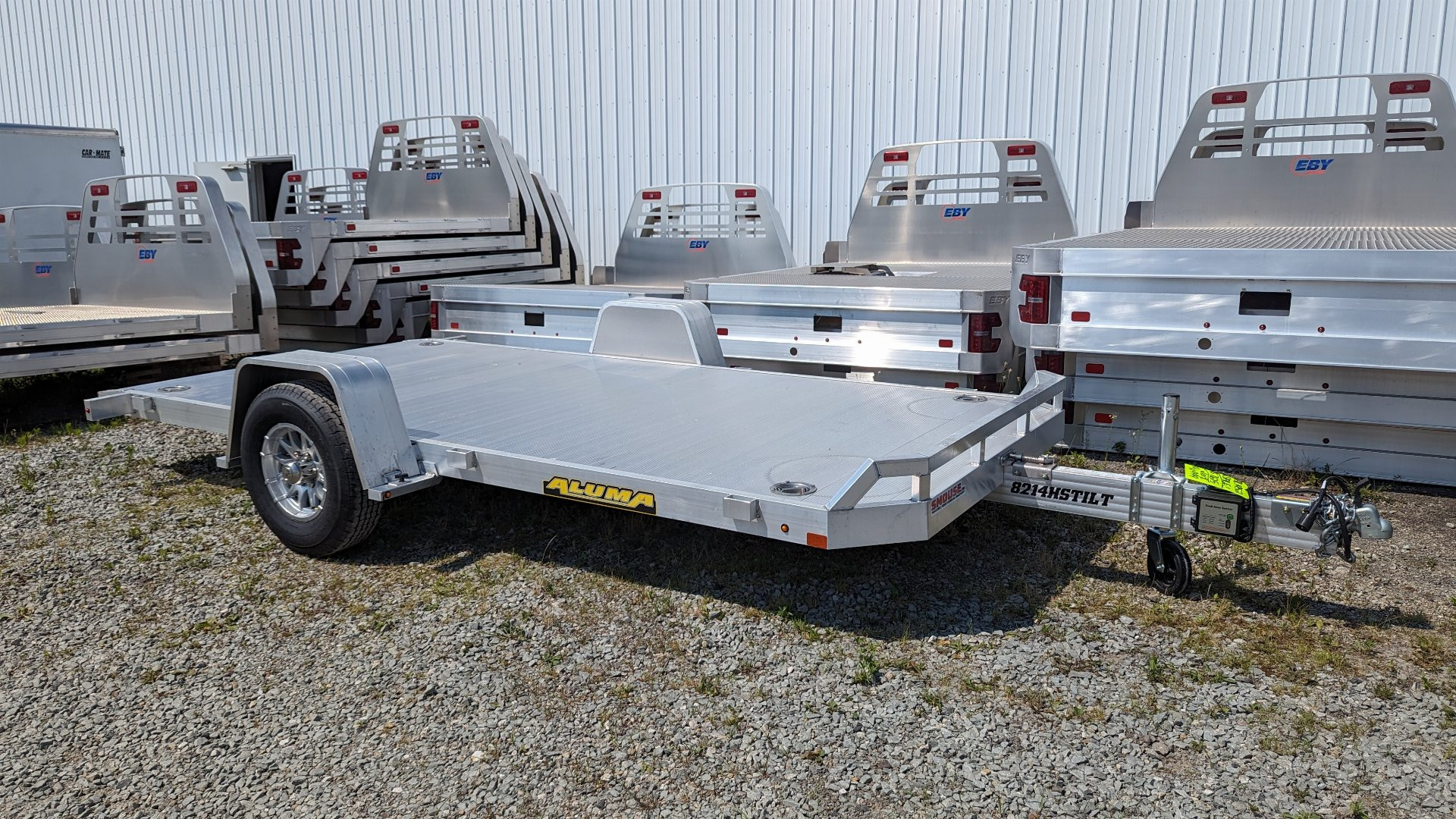 New 2026 Aluma 6'10" x 14' HD Single Axle Aluminum Tilt Trailer