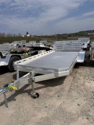 New 2026 Aluma 6'6" x 14 HD Utility Trailer w/ Bi-Fold Gate