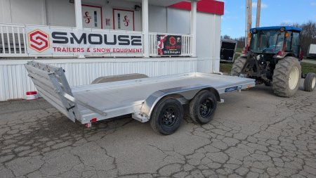 New 2026 Aluma 6'6" x 14' EDGE Tandem Series Utility w/ Aluminum Deck & Bi-Fold Gate