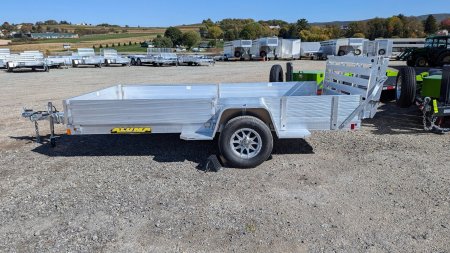 New 2026 Aluma 6'9" x 14 Heavy SR Aluminum Utility Trailer w/ 4400# Braking Axle!