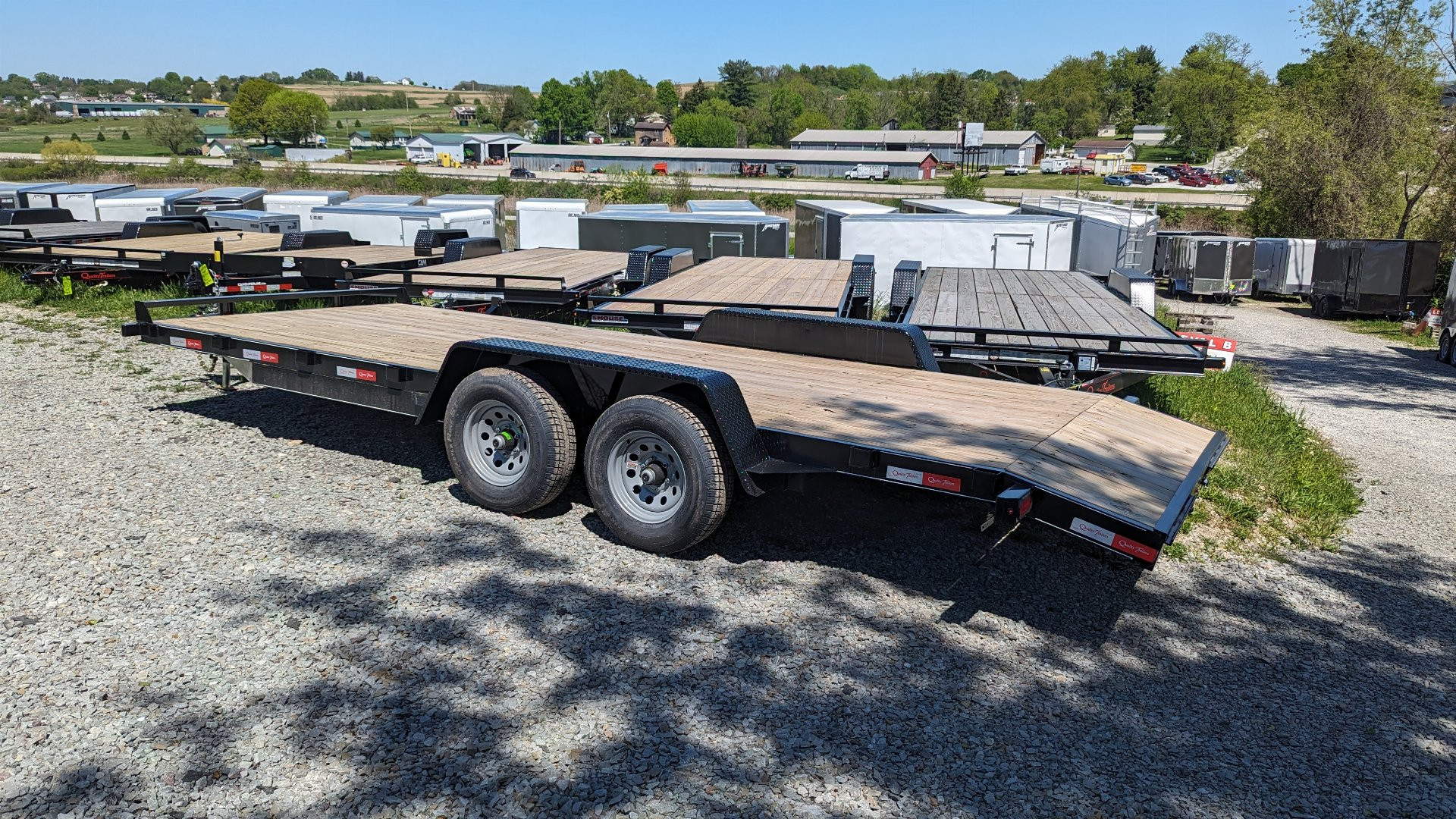 New 2025 Quality 18' HD General Duty Car Hauler w/ 2' DOVE