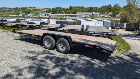 New 2025 Quality 18' HD General Duty Car Hauler w/ 2' DOVE