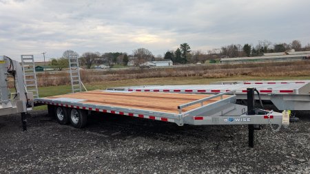 New 2025 BWise 20+4 HD GALVANIZED Deckover Tagalong w/ Stand Up Ramps