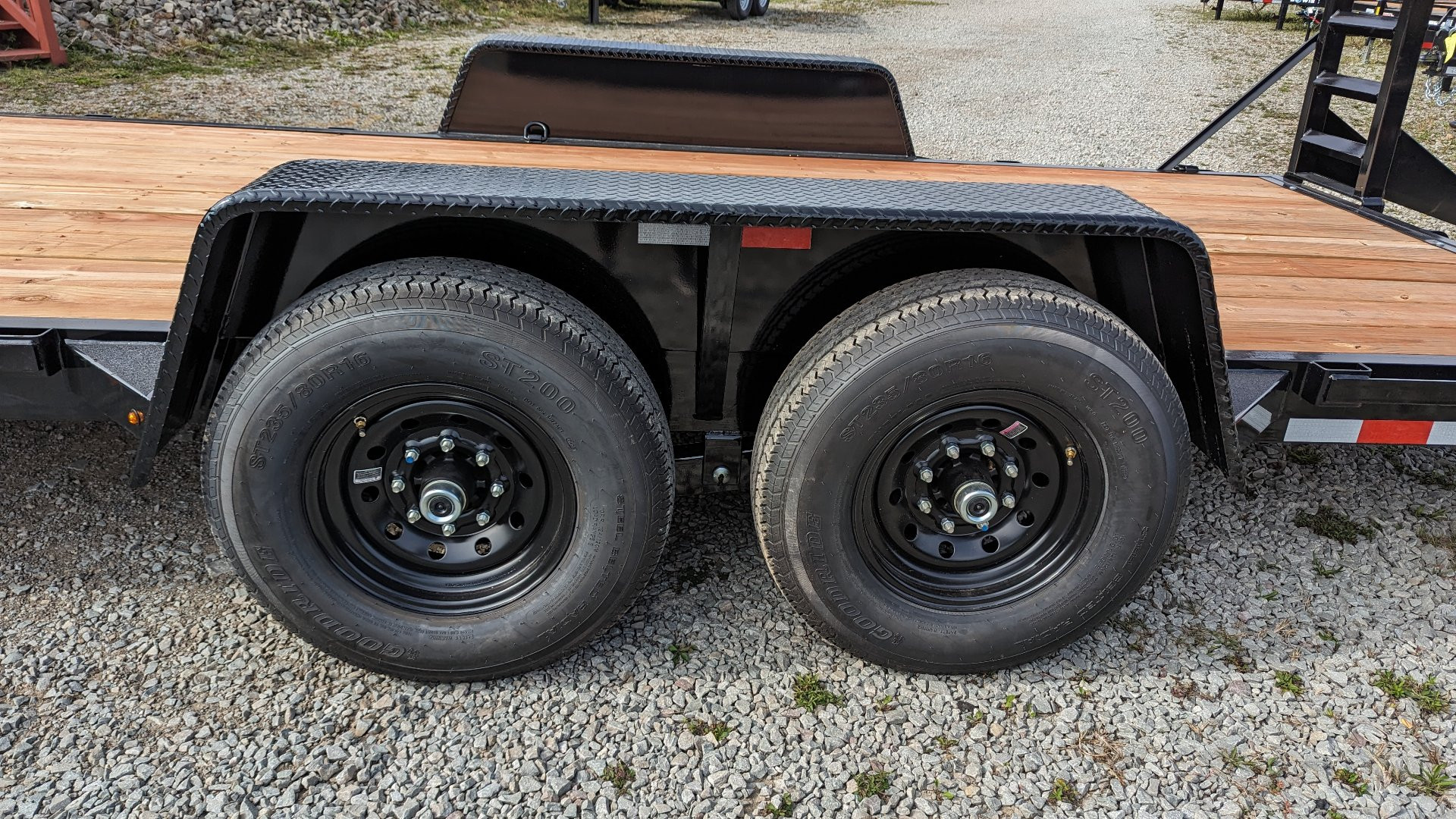 New 2025 BWise 22' HD Lo Pro Equipment Hauler w/ 5' Ladder Ramps