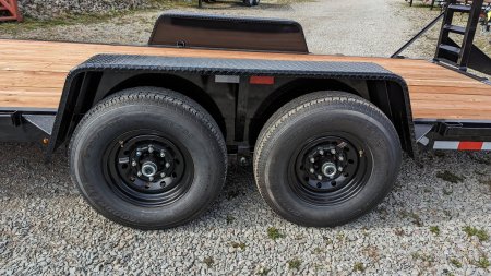 New 2025 BWise 22' HD Lo Pro Equipment Hauler w/ 5' Ladder Ramps