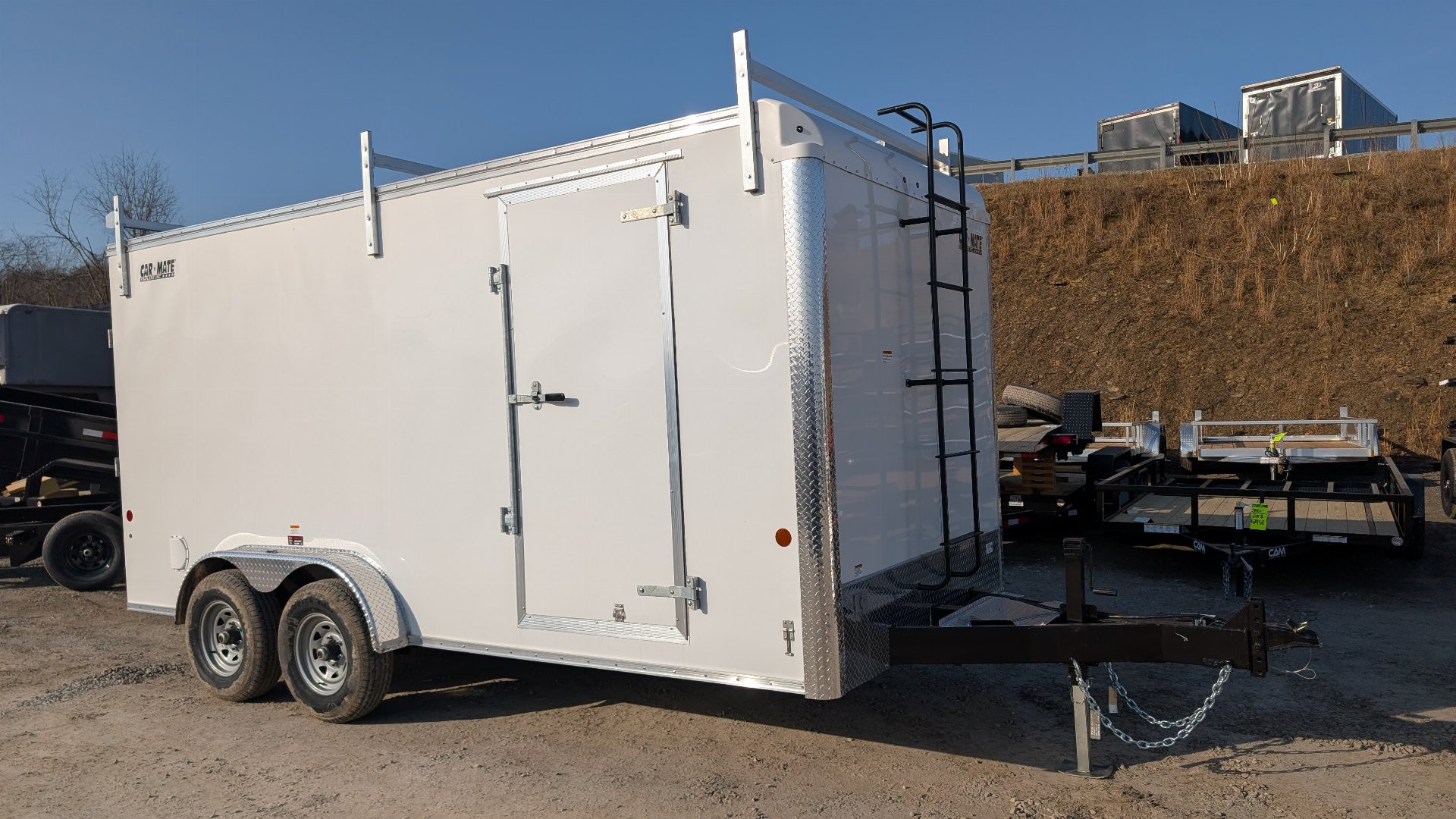 New 2025 Car Mate 7x16 HD Contractor Trailer w/ Ramp (9990#)