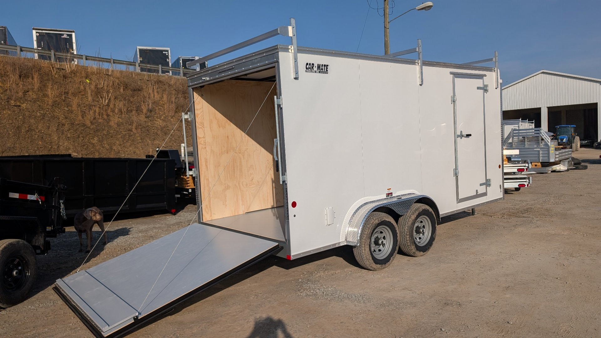 New 2025 Car Mate 7x16 HD Contractor Trailer w/ Ramp (9990#)