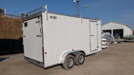 New 2025 Car Mate 7x16 HD Contractor Trailer w/ Ramp (9990#)