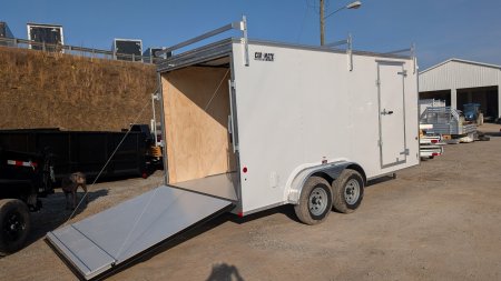New 2025 Car Mate 7x16 HD Contractor Trailer w/ Ramp (9990#)