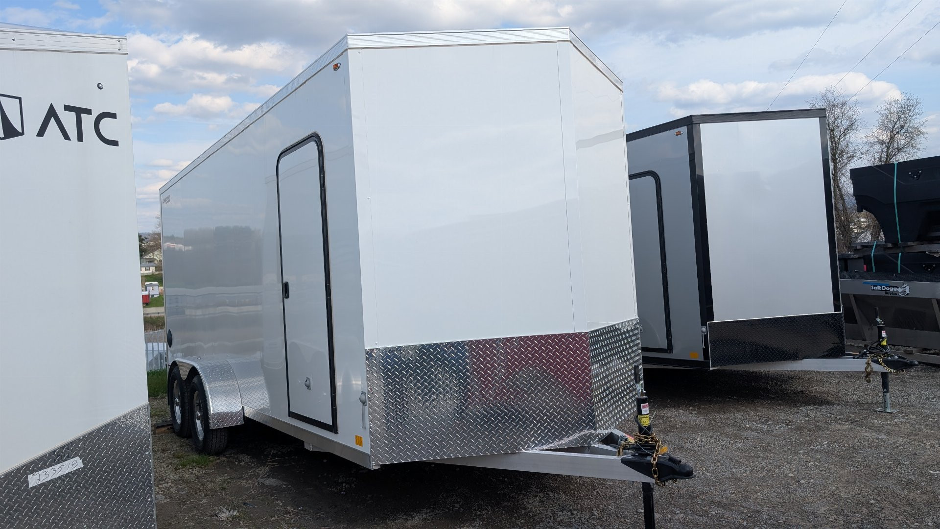 New 2025 Legend 7x18 + 2' V-Nose Aluminum Cargo Trailer w/ Ramp Door (82" Door Opening!!!)