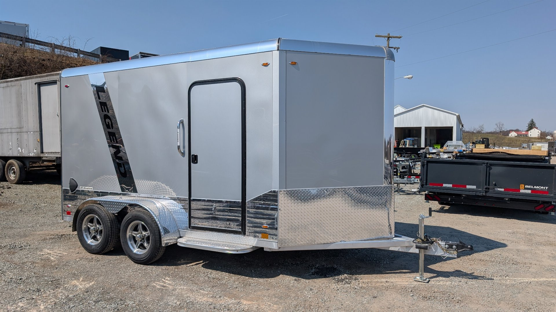 New 2025 Legend 12+3 Deluxe V-Nose Cargo Trailer w/ Ramp (79" Door Opening!!!)