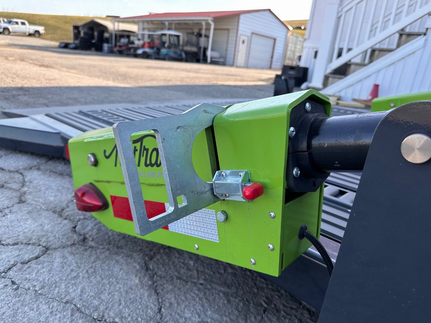 New 2025 "FlatTrak" by Belmont 7x18 Hydraulic Car Hauler w/ Hydraulic Jack