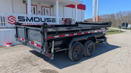 New 2025 Belmont 6'10" x 14 HD DLX Lo Pro Hydraulic Equipment Dump w/ 3 Way Gate