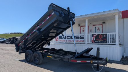 New 2025 Belmont 6'10" x 14 HD DLX Lo Pro Hydraulic Equipment Dump w/ 3 Way Gate