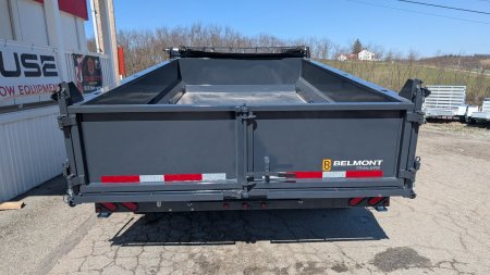 New 2025 Belmont 6'10" x 14 HD DLX Lo Pro Hydraulic Equipment Dump w/ 3 Way Gate