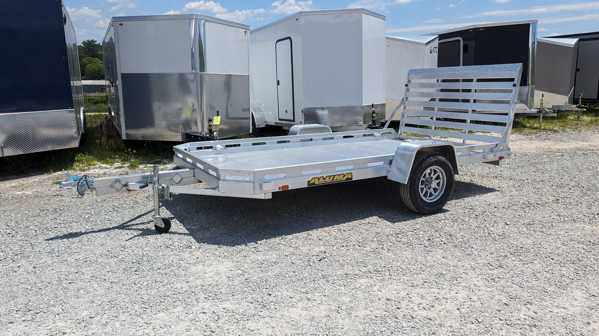 New 2026 Aluma 6'5" x 12 HD Utility Trailer w/ 4' Gate