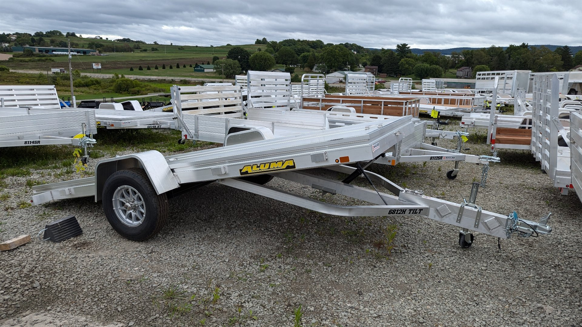 New 2025 Aluma 5'8" x 12 HD TILT Trailer
