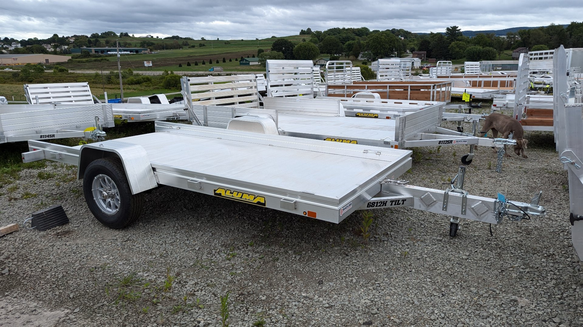 New 2025 Aluma 5'8" x 12 HD TILT Trailer