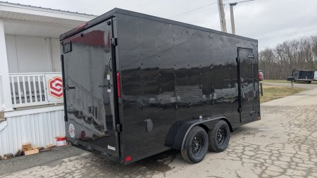 New 2025 Homesteader 7x16 Intrepid V-Nose Cargo Trailer w/ Ramp Door (84" Inside!!!)