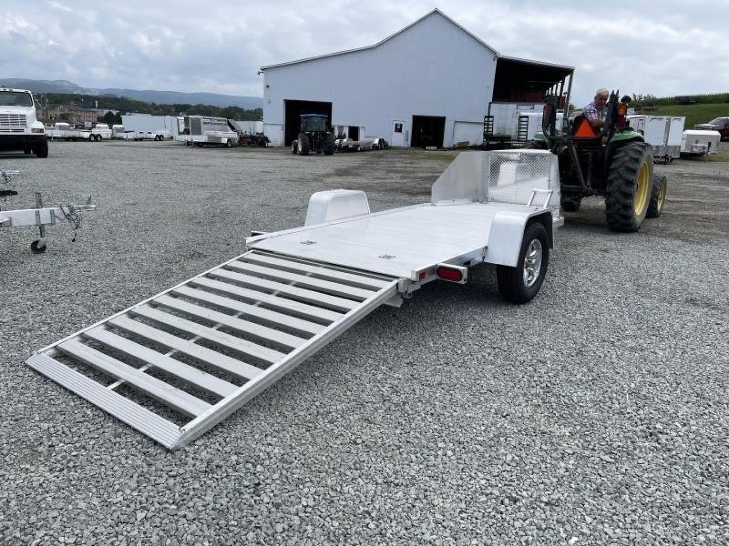 New 2025 Aluma 11' (1 Place) Trike Trailer w/ Pull Out Ramp