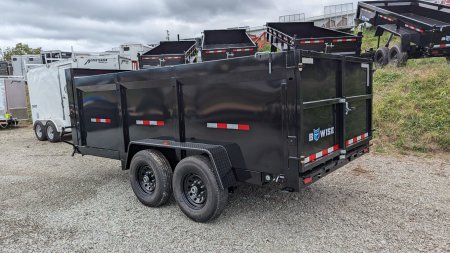 New 2025 BWise 6'9" x 16 Lo Pro GOOSENECK Equipment Dump w/ 44" High Fixed Sides