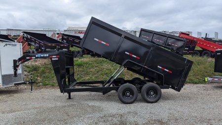 New 2025 BWise 6'9" x 16 Lo Pro GOOSENECK Equipment Dump w/ 44" High Fixed Sides