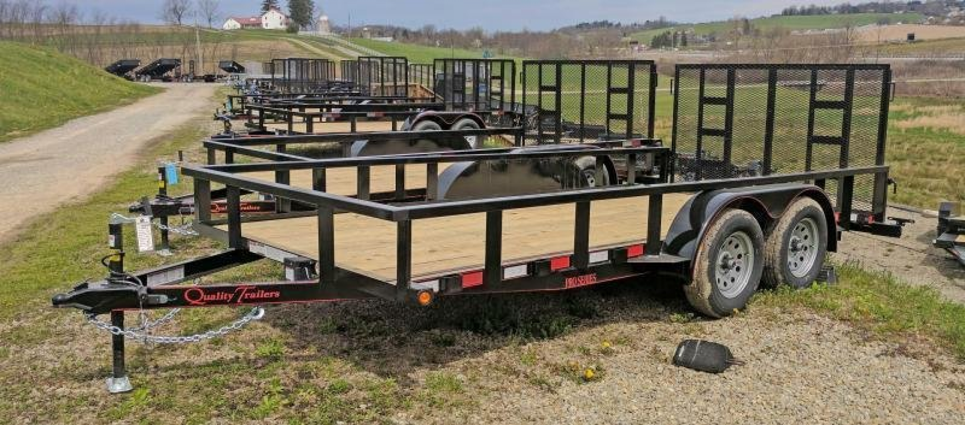 New 2025 Quality 7x16 HD PRO Utility Trailer w/ No Dove