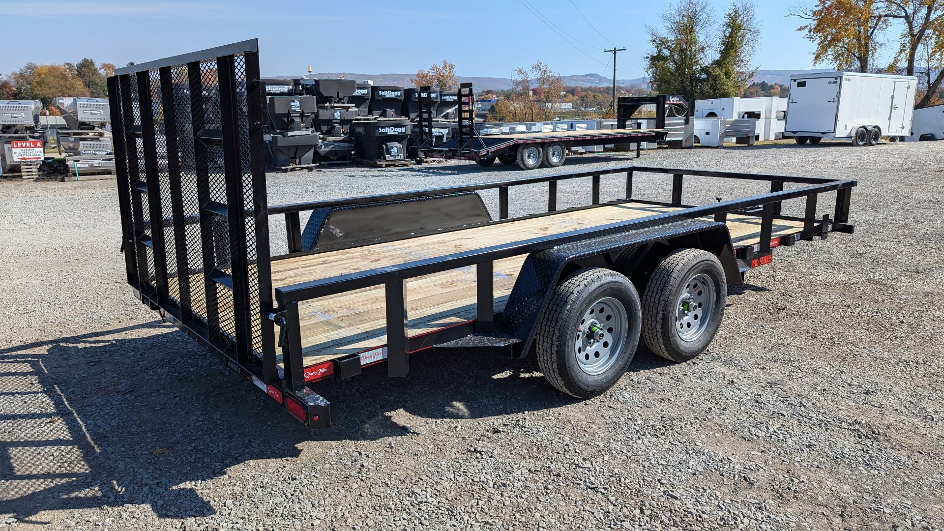 New 2025 Quality 7x16 HD PRO Utility Trailer w/ No Dove