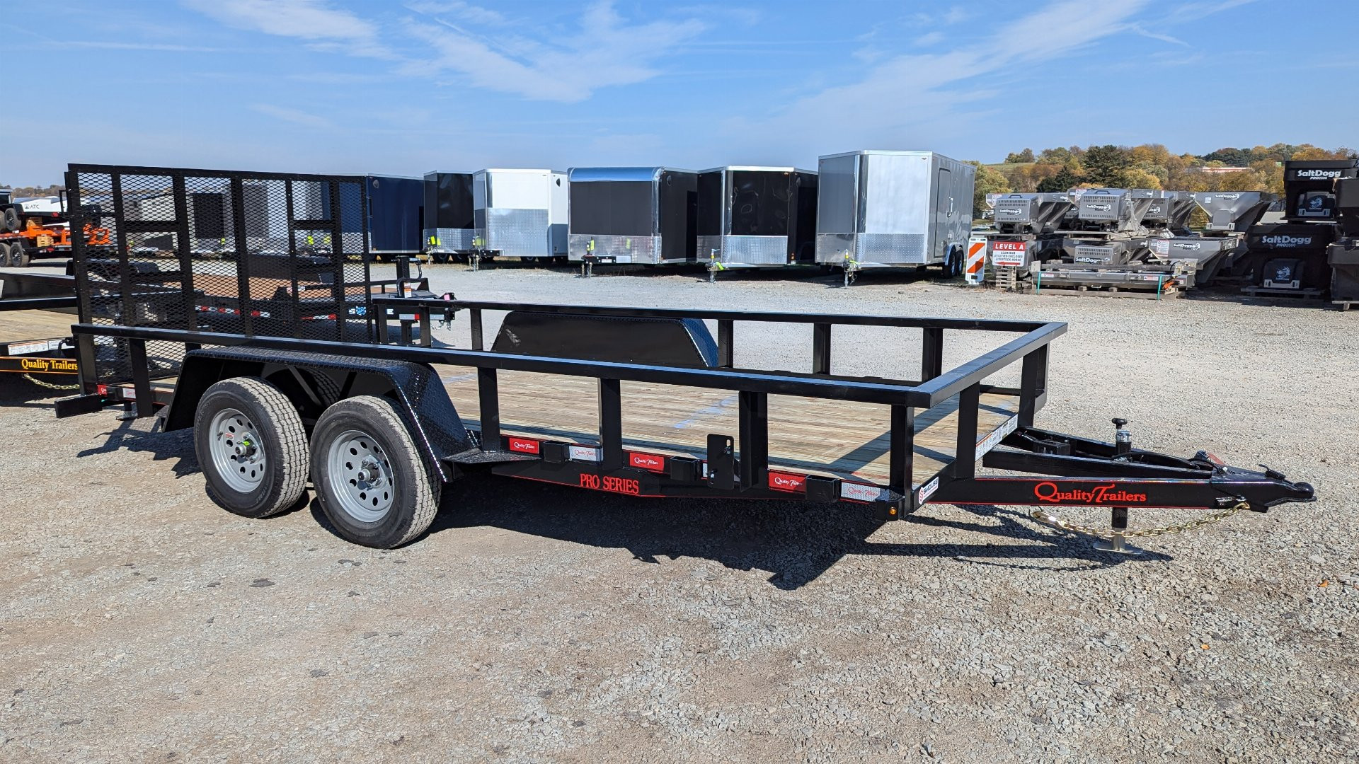 New 2025 Quality 7x16 HD PRO Utility Trailer w/ No Dove