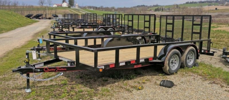 New 2025 Quality 7x16 HD PRO Utility Trailer w/ No Dove