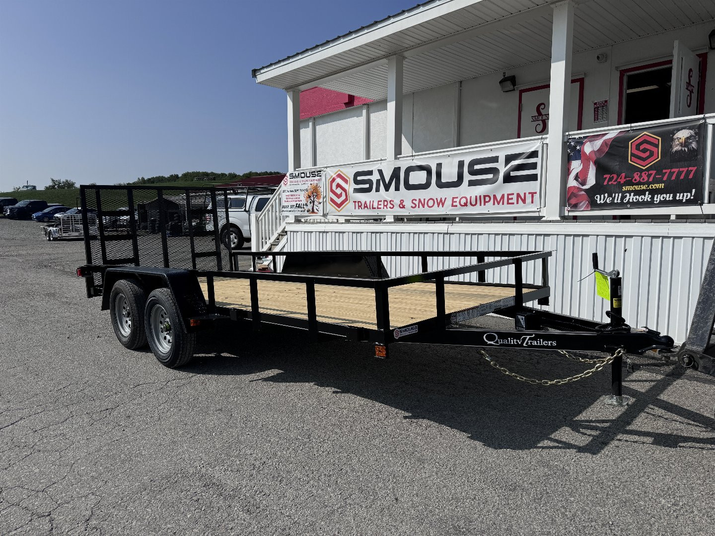 New 2025 Quality 6x16 Econo Utility Trailer w/ No Dove