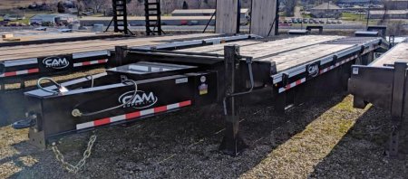 New 2025 CAM Superline 20+5 HD  BEAST  Deckover Tagalong w/ Air Brakes & Wood Filled Bi-Directional SPRING Assist Ramps