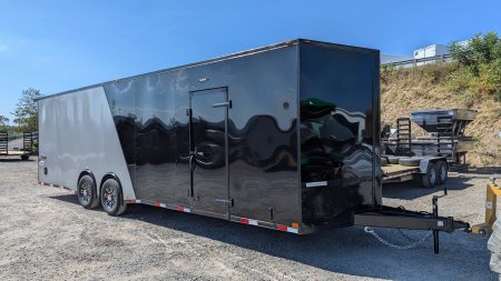 New 2025 Homesteader 8.5 x 28 HD SERIES Intrepid Car Hauler w/ Ramp (14K GVW)